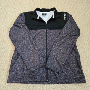 And1 Black and Gray Zip Up Mens Medium